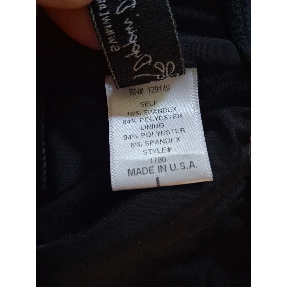 Dippin' Daisy's Sz Large Black Deep Plunge One Piece Swimsuit NWT